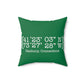 danbury connecticut coordinates pillow