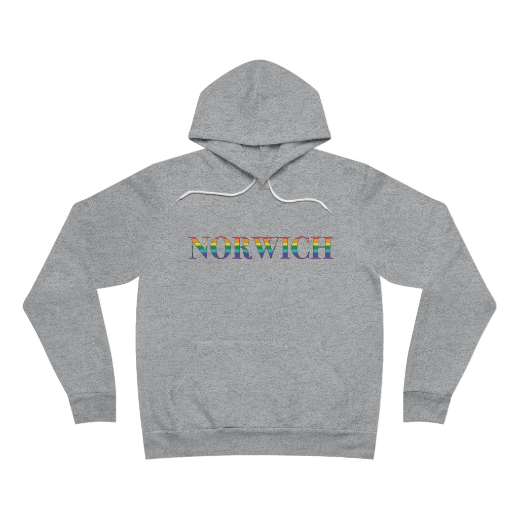 Norwich Rainbow Unisex Sponge Fleece Pullover Hoodie