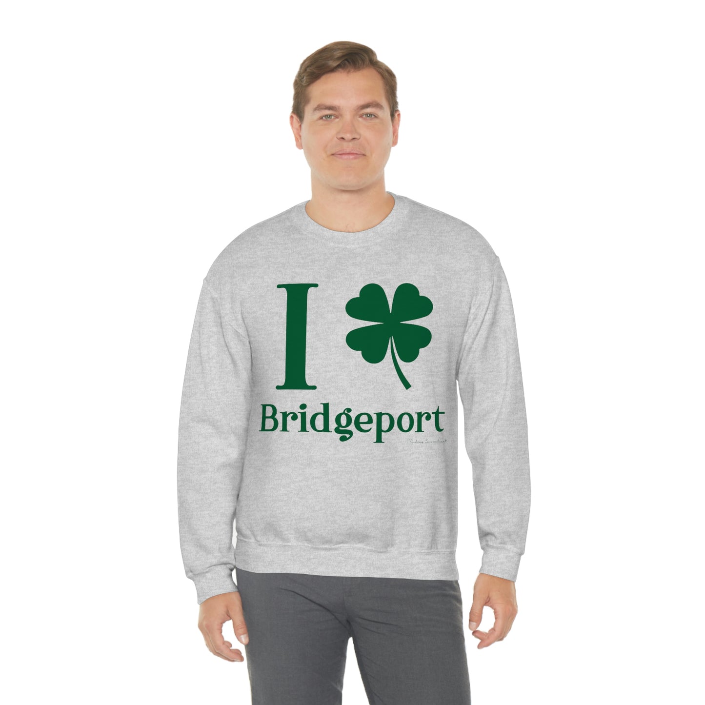 I Clover Bridgeport  (Green) Unisex Heavy Blend™ Crewneck Sweatshirt