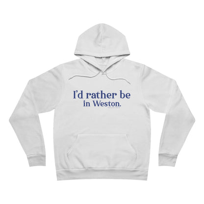 I'd rather be in Weston Unisex Sponge Fleece Pullover Hoodie