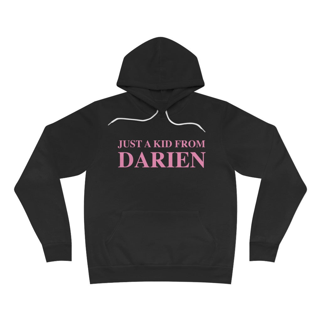 just a kid from darien ct hooded sweatshirt hoodie