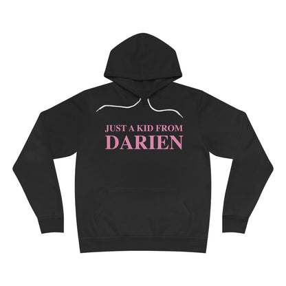 just a kid from darien ct hooded sweatshirt hoodie