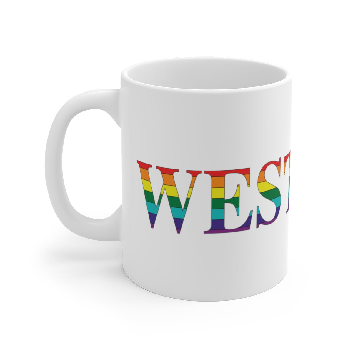 Westport Rainbow White Ceramic Mug