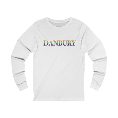 danbury rainbow long sleeve tee shirt, danbury pride