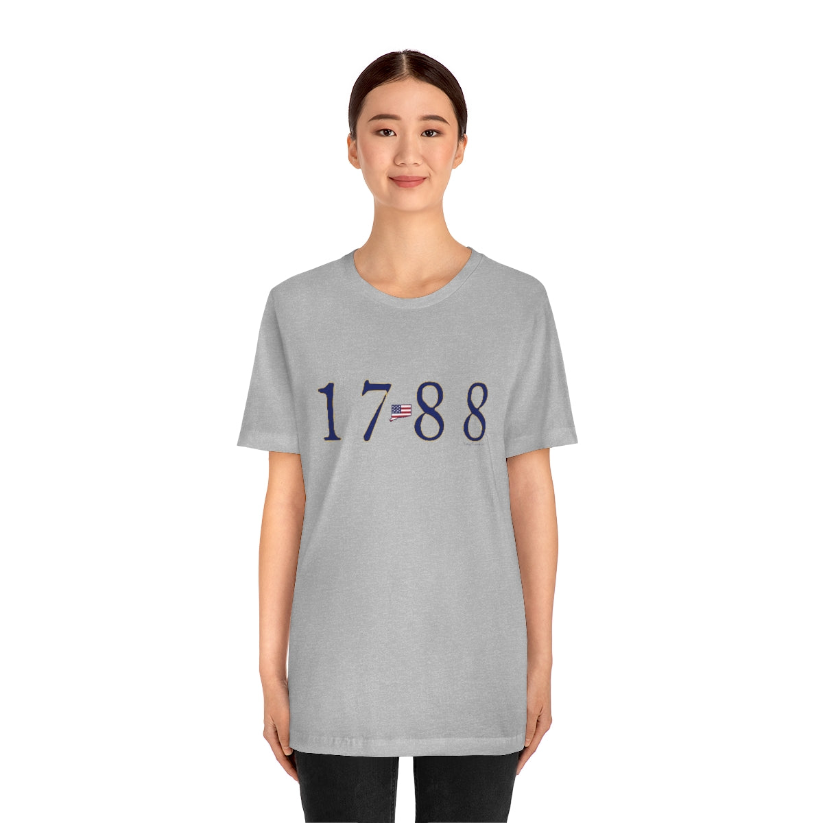 1788 Connecticut - Blue Unisex Jersey Short Sleeve Tee