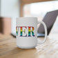 Brewer Rainbow White Ceramic Mug