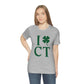 I Clover CT (Green) Unisex Jersey Short Sleeve Tee