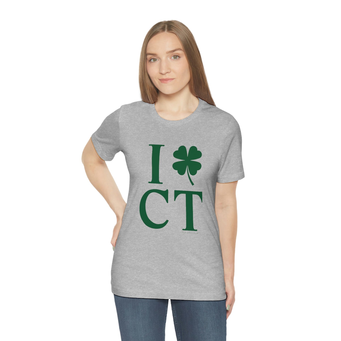 I Clover CT (Green) Unisex Jersey Short Sleeve Tee