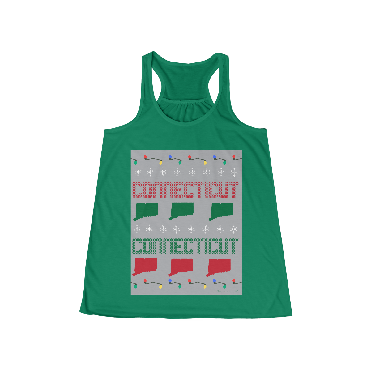 connecticut ugly holiday tee shirt 