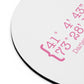 Darien Coordinates Mousepad