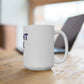 Eight Six O' White Ceramic Mug