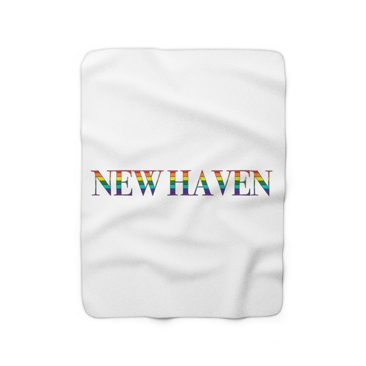 New Haven Rainbow Sherpa Fleece Blanket