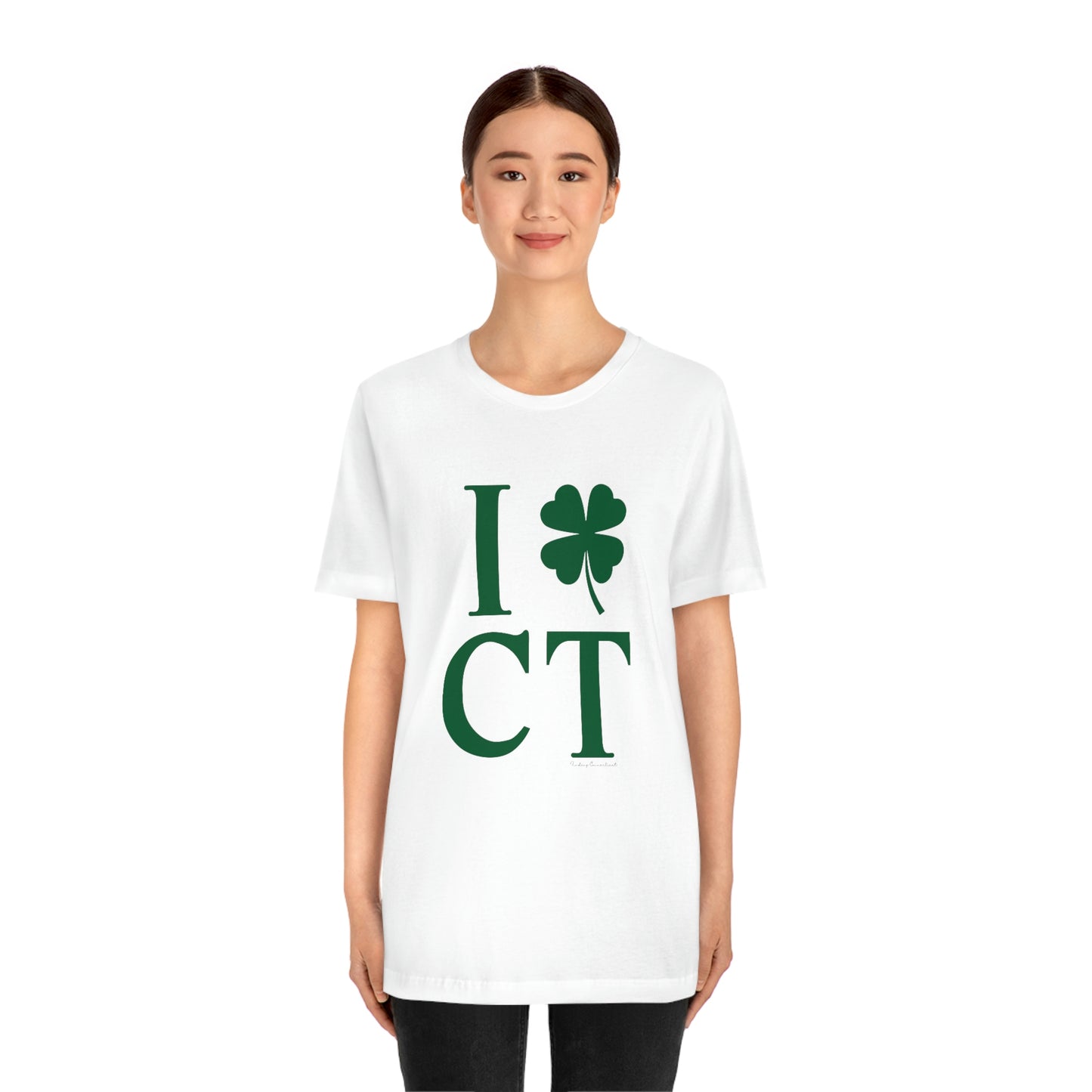 I Clover CT (Green) Unisex Jersey Short Sleeve Tee