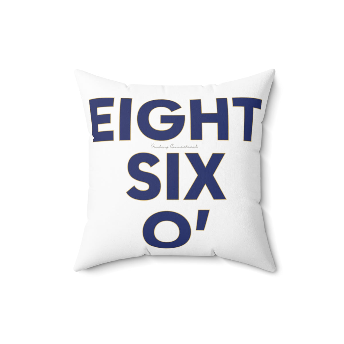 860 / ct / connecticut / eight six oh pillow 