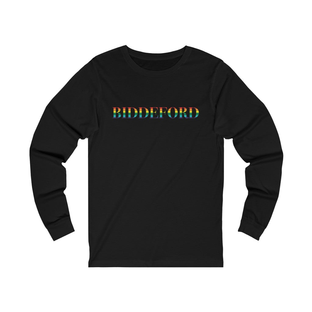 Biddeford Rainbow Unisex Jersey Long Sleeve Tee