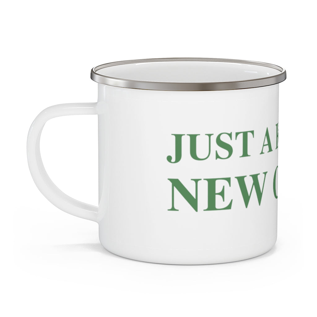  Just a kid from New Canaan Enamel Camping Mug   Are you proud to be from New Canaan?  Show the world where you're from New Canaan! Represent New Canaan with this collection!   Proceeds from this collection help grow Finding New Canaan and Finding Connecticut websites and brands. 