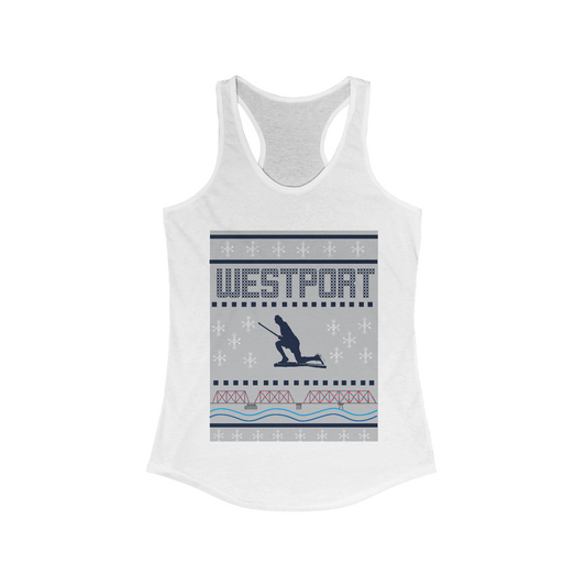 westport ct / connecticut ugly christmas sweater tank top shirt 