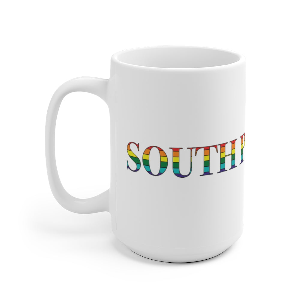 South Portland Rainbow White Ceramic Mug