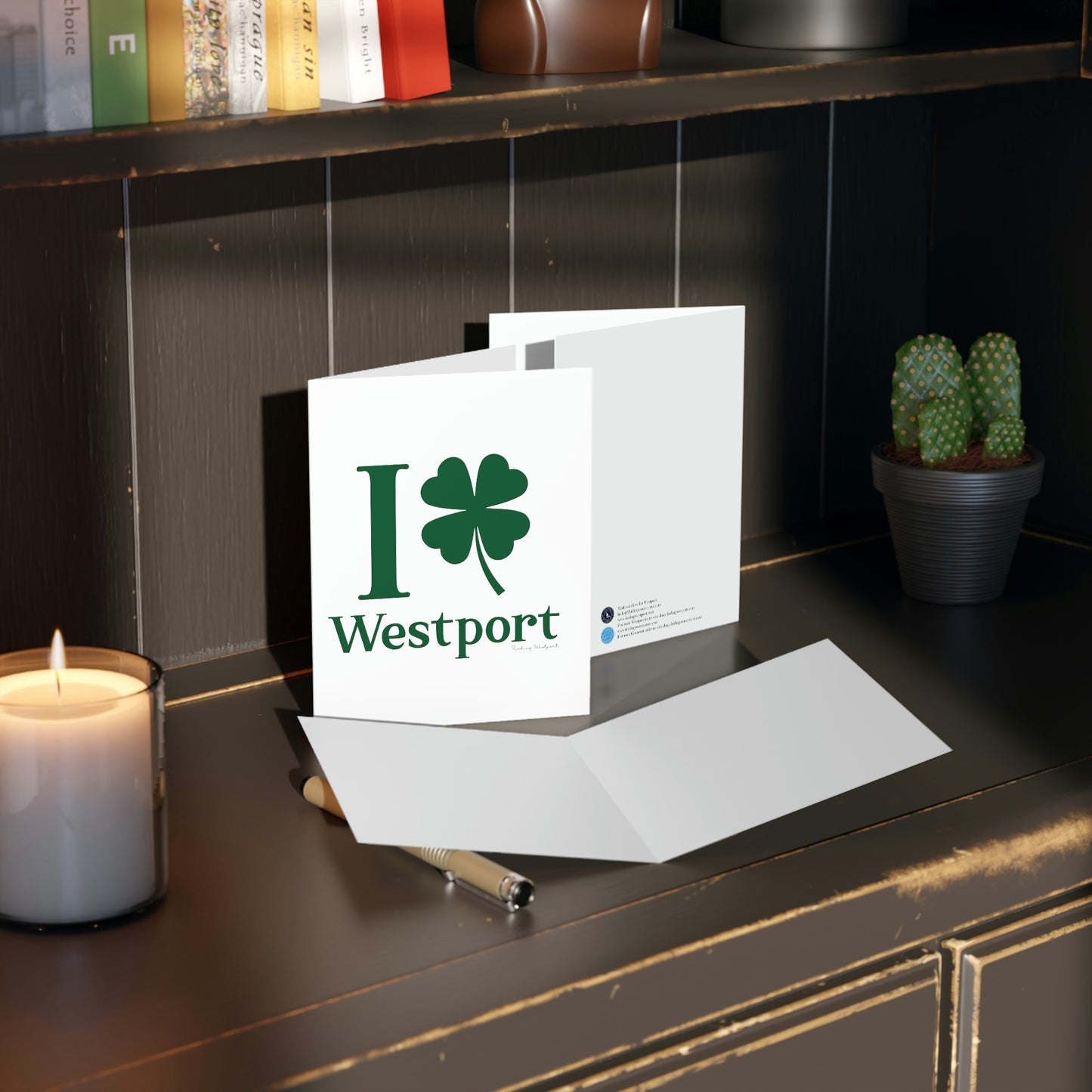 I Clover Westport (Green) Greeting cards (8, 16, and 24 pcs)