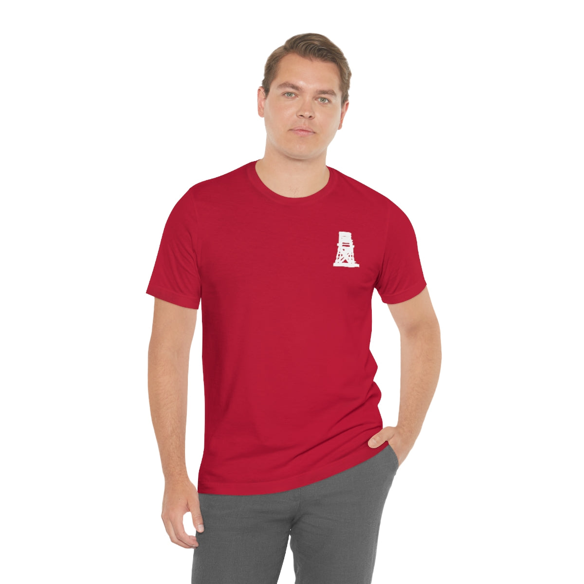 Fairfield Love (front and back) Unisex Jersey Short Sleeve Tee