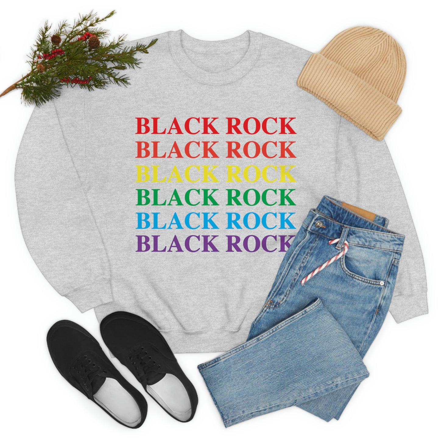 Black Rock Pride Unisex Heavy Blend™ Crewneck Sweatshirt