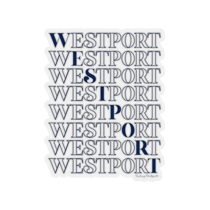 Westport on repeat stickers