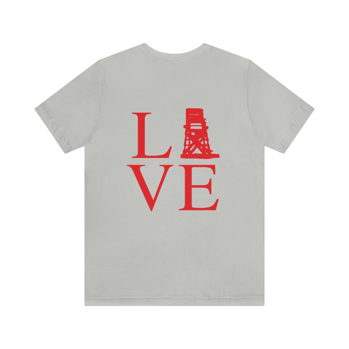 Fairfield Love (front and back) Unisex Jersey Short Sleeve Tee