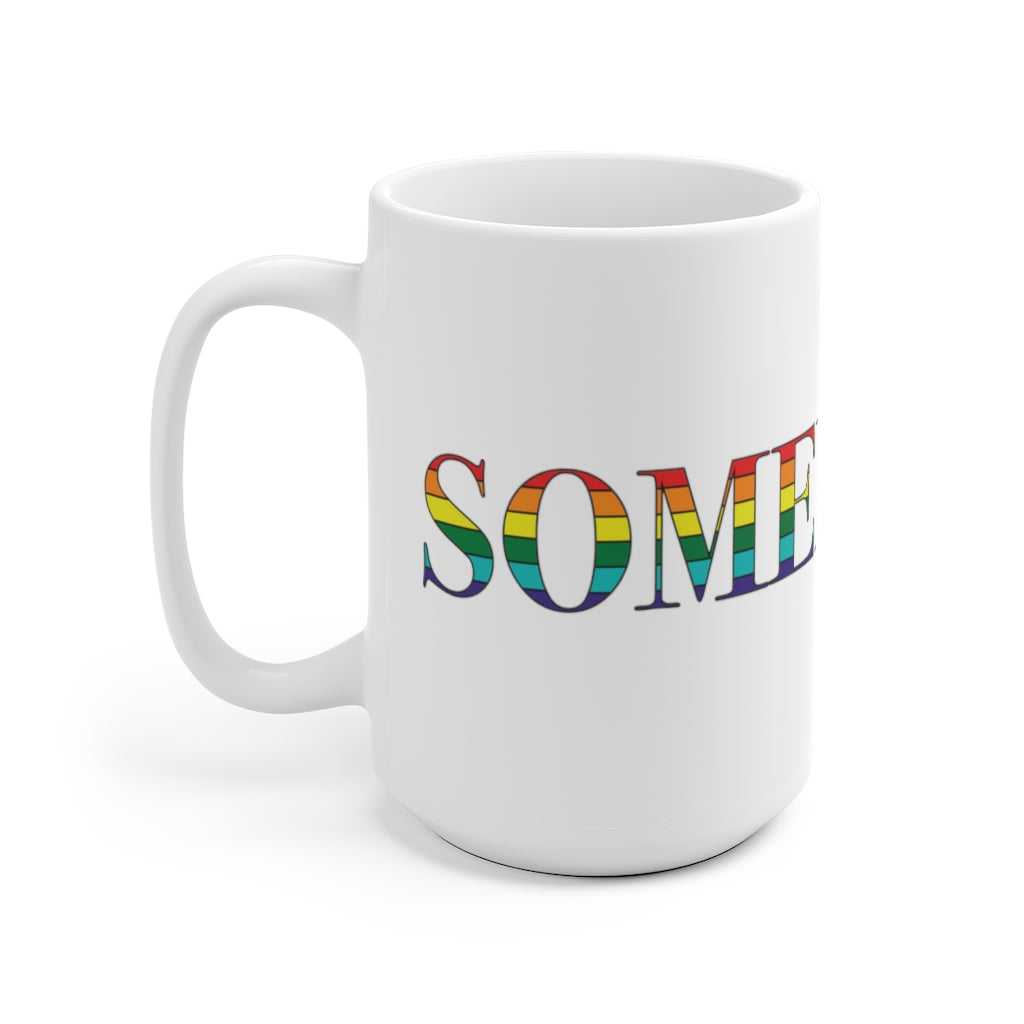 Somerville Rainbow White Ceramic Mug