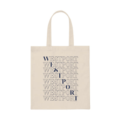 westport on repeat tote bag