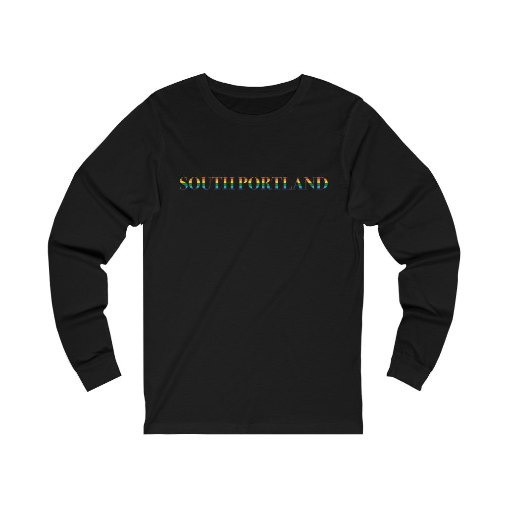 South Portland Rainbow Unisex Jersey Long Sleeve Tee