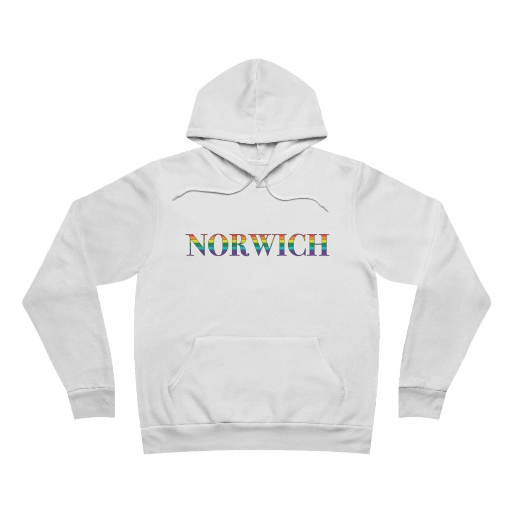 Norwich Rainbow Unisex Sponge Fleece Pullover Hoodie