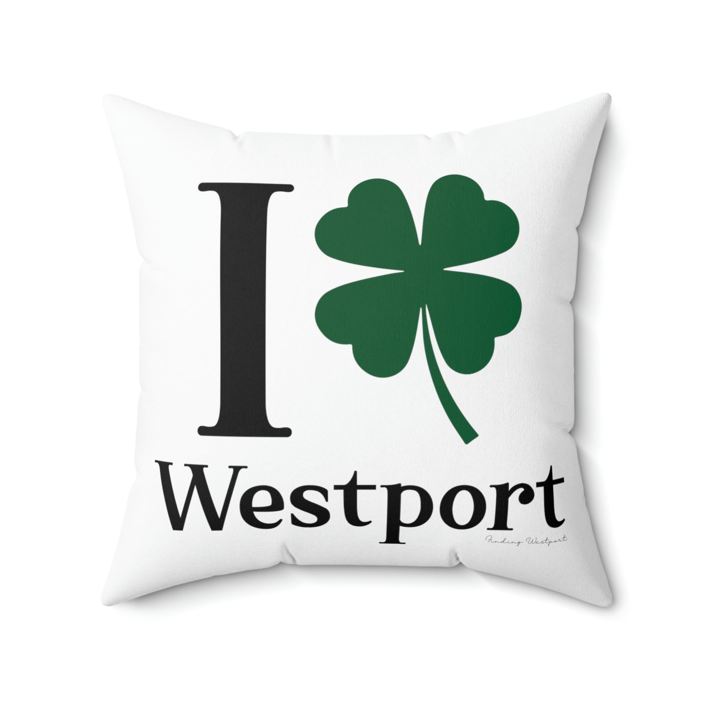 I Clover Westport Spun Polyester Square Pillow