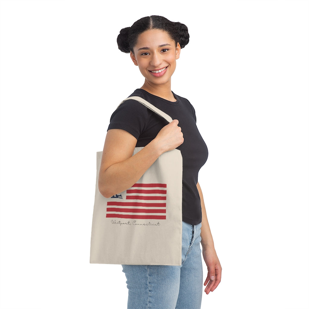 Minuteman Flag Canvas Tote Bag