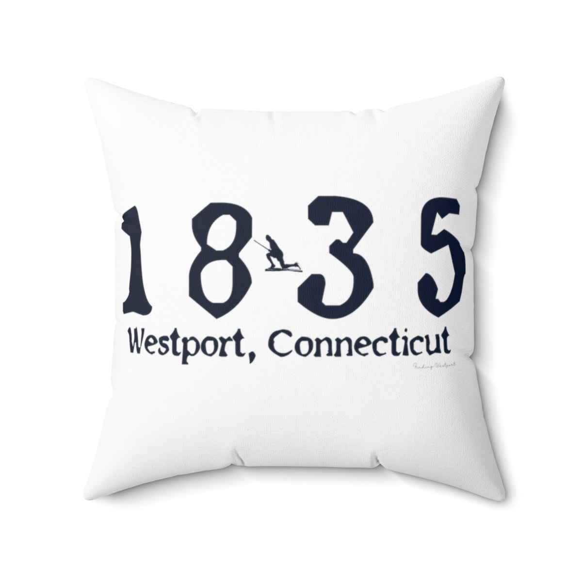 1835 Small Minuteman Spun Polyester Square Pillow