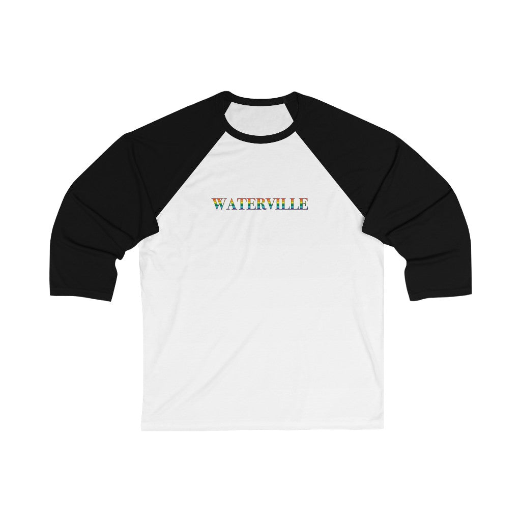 Waterville Rainbow Unisex 3\4 Sleeve Baseball Tee