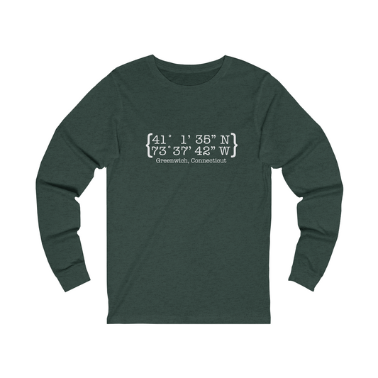 greenwich ct / connecticut long sleeve tee shirt 