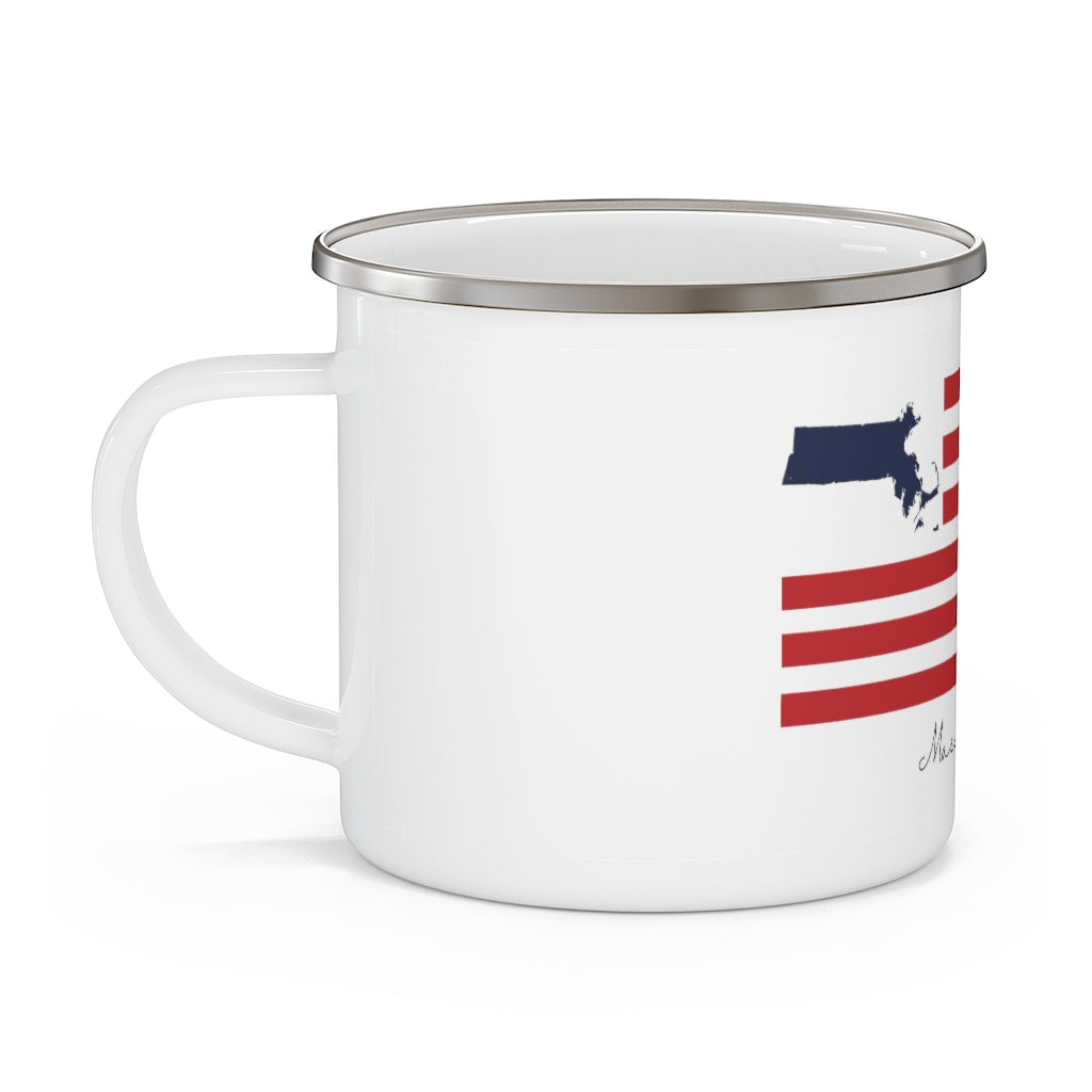 Massachusetts  American Flag collection has tee shirts, mugs, reusable bags, and other apparel and gifts. All proceeds goes to help build the Finding New England brand and get our website up and going. Free shipping on all products. 