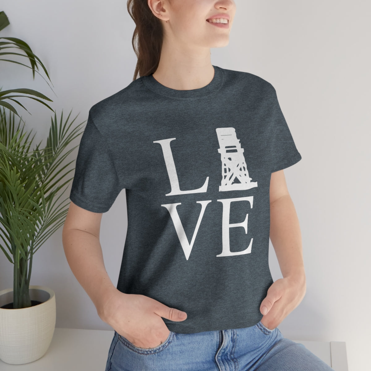 Fairfield Love (front) Unisex Jersey Short Sleeve Tee