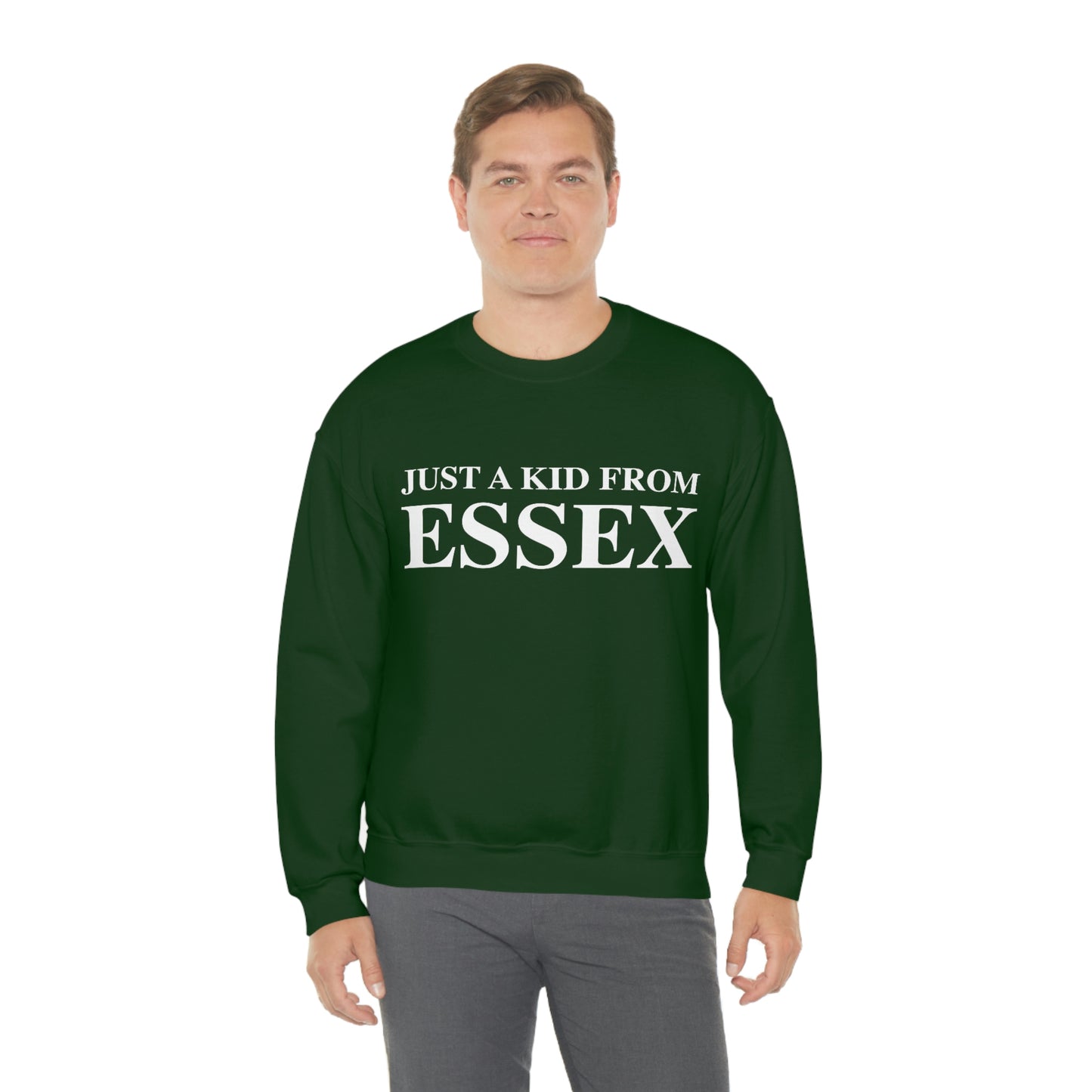 Just a kid from Essex Unisex Heavy Blend™ Crewneck Sweatshirt