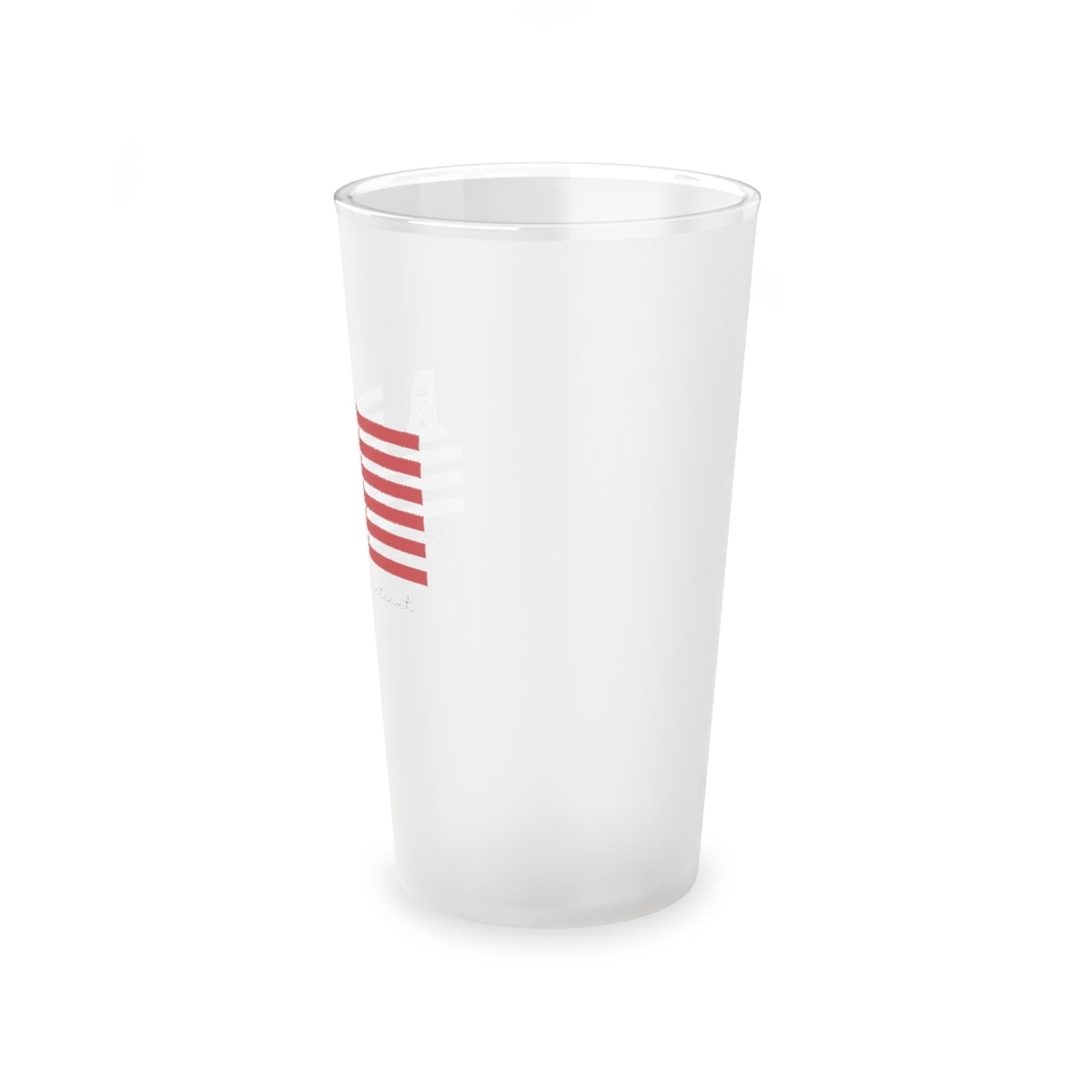 Jennings Beach Frosted Pint Glass, 16oz