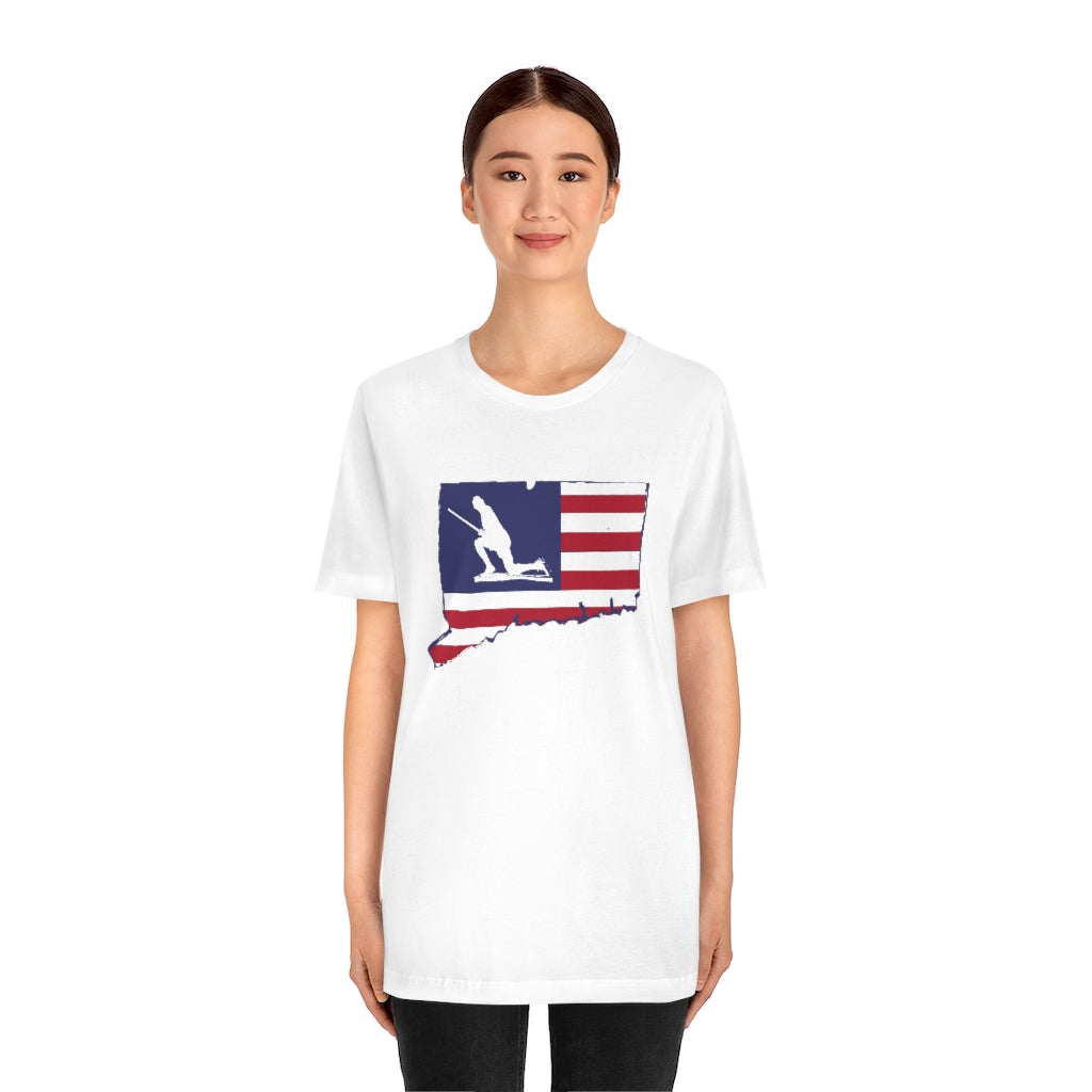 Minuteman Connecticut Flag Unisex Jersey Short Sleeve Tee