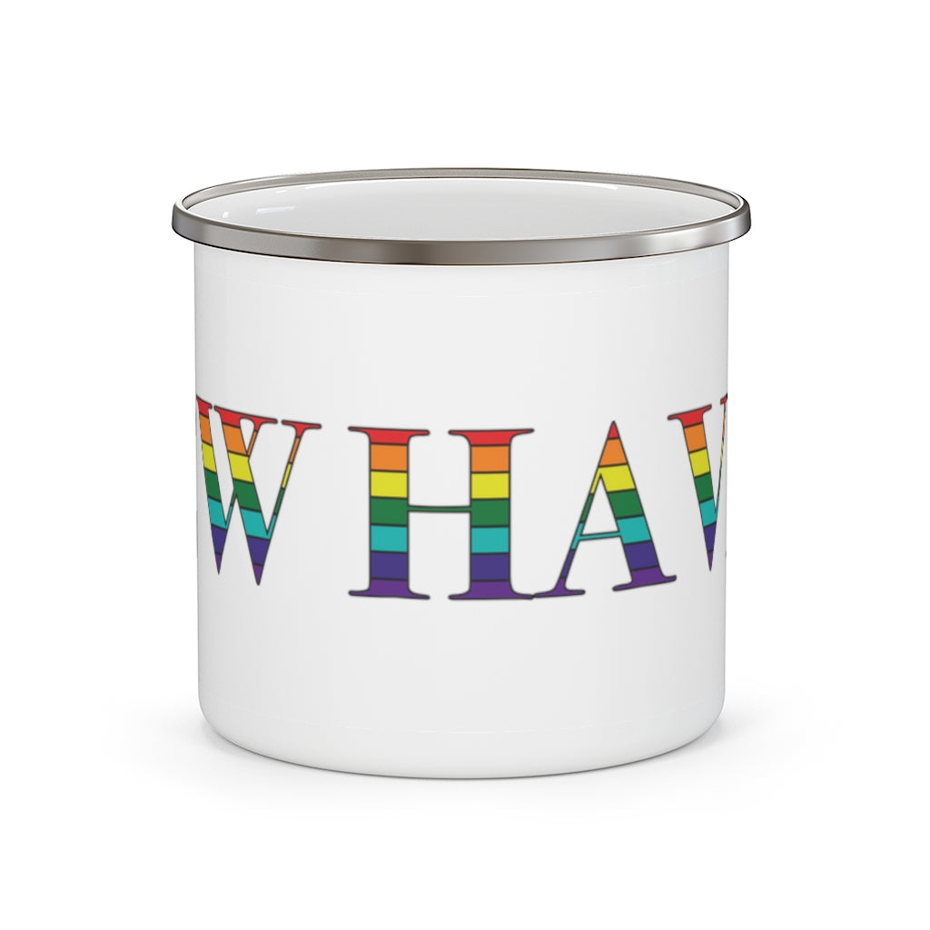 New Haven Rainbow Enamel Camping Mug