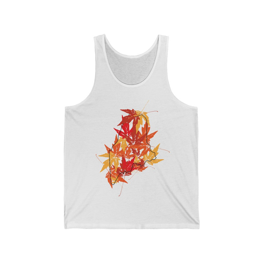 Maine Leaves tank top