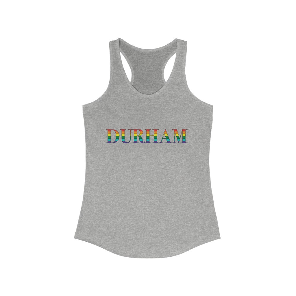 Durham Rainbow Women's Ideal Racerback Tank