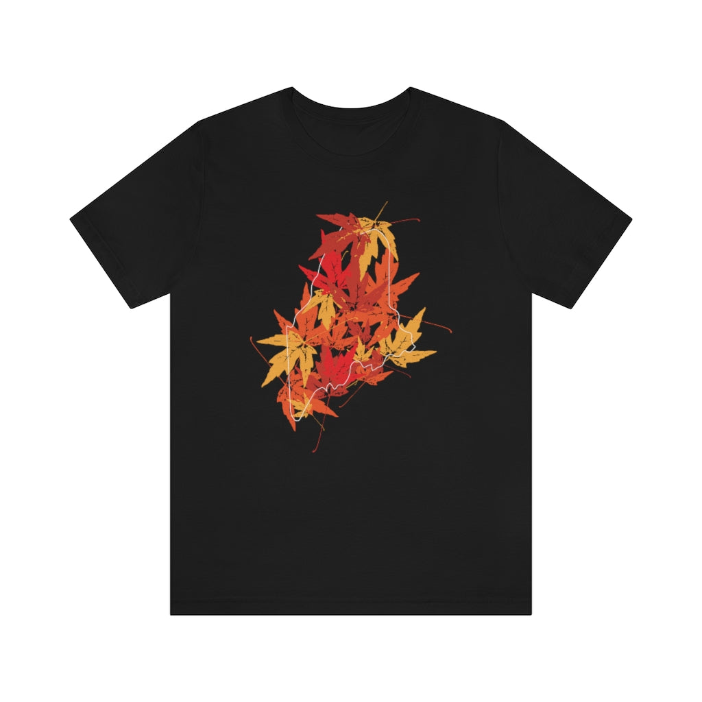 Maine leaves tee shirt