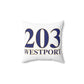 The 203 Westport Collection. Show off Westport and Connecticut at the same time. Colors were inspired by the Connecticut state flag. 