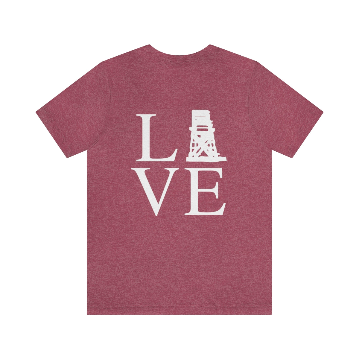 Fairfield Love (back) Unisex Jersey Short Sleeve Tee