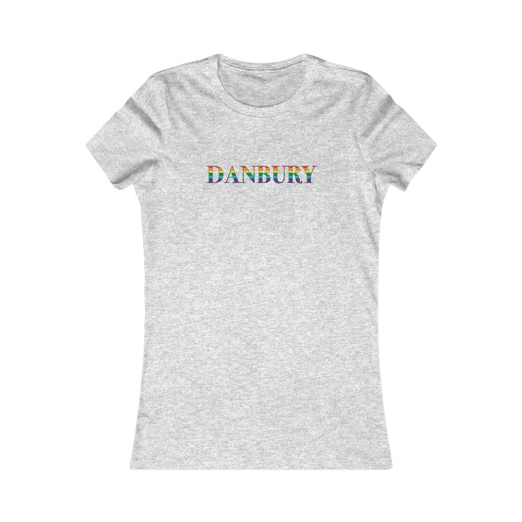 danbury rainbow womens tee shirt, danbury ct pride