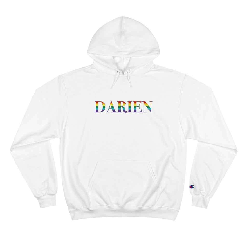 Darien rainbow pride hooded sweatshirt hoodie