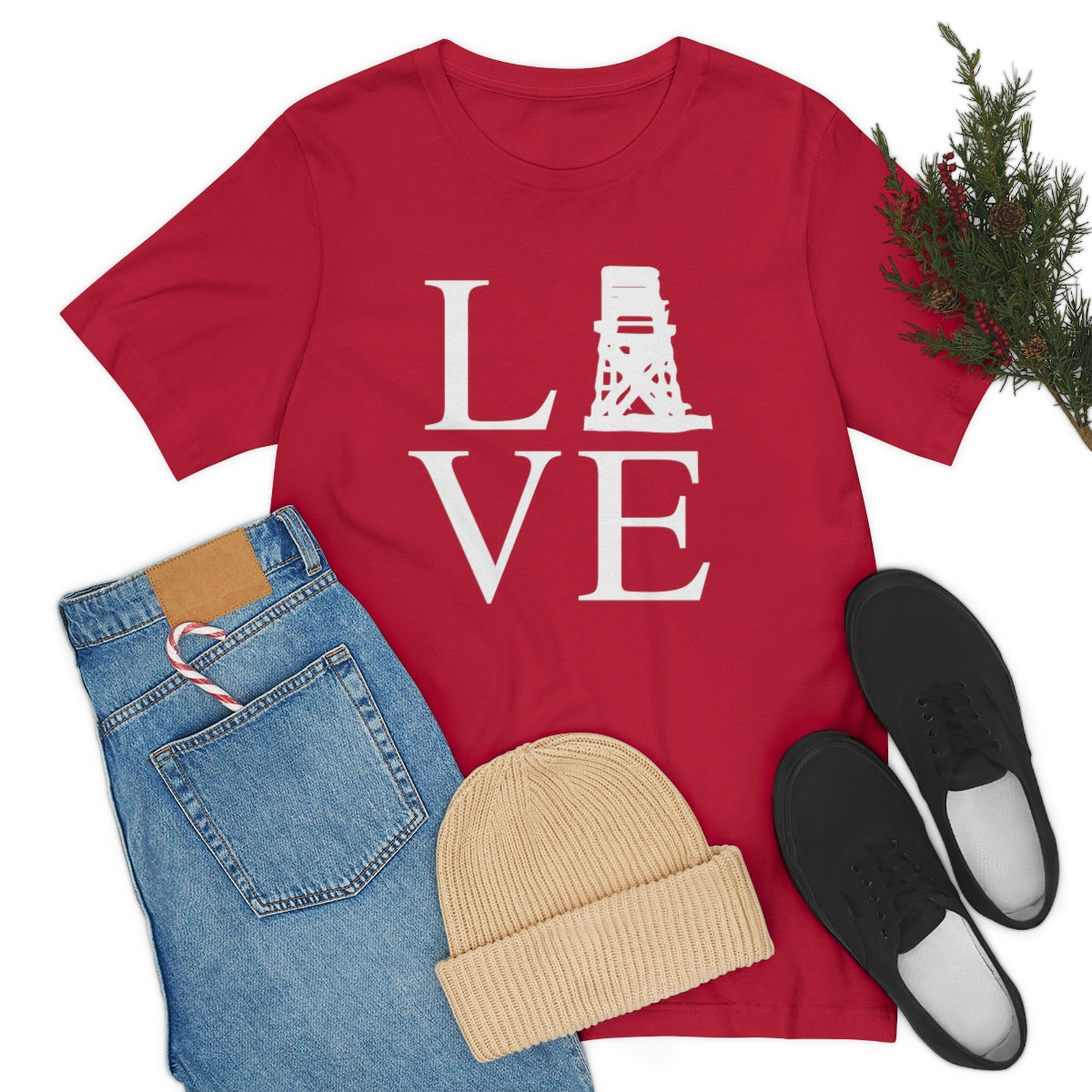 Fairfield Love (front) Unisex Jersey Short Sleeve Tee